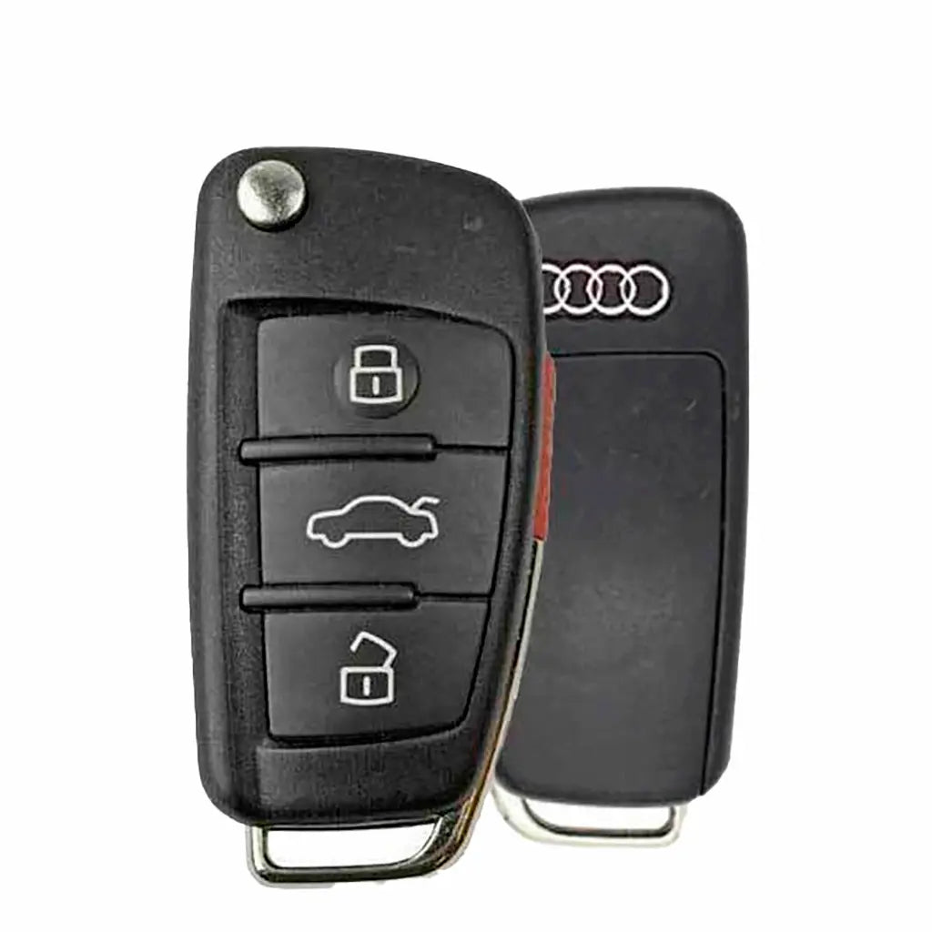 2006-2015 (OEM Refurb) Remote Flip Key for Audi A3 / A4 / A6 | PN: 4F0837220AG / IYZ 3314 2006-2015 (OEM Refurb) Remote Flip Key for Audi A3 / A4 / A6 | PN: 4F0837220AG / IYZ 3314